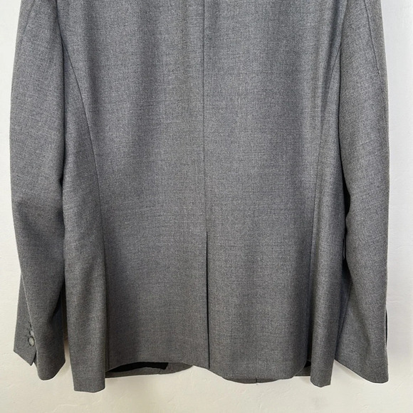 THEORY Virgin Wool Blazer Sport Coat Dilano M Delegation Gray Two Button, 42R - Picture 7 of 16
